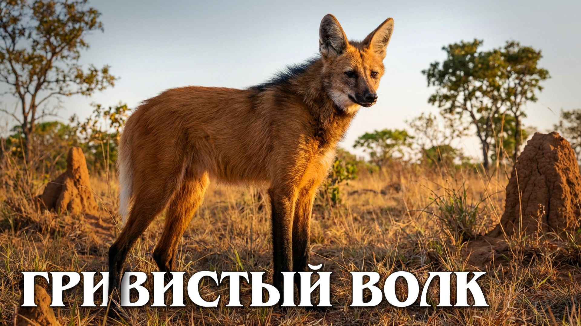 Гривистый Волк: Лиса на Ходулях | Интересные факты про гривистого волка