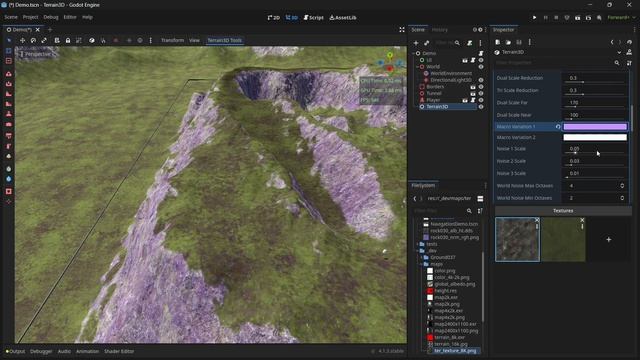 Использование Terrain3D в Godot 4 — Урок 2