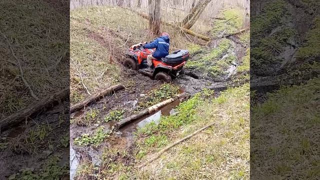 Loncin Xwolf 550 L чуть засел.