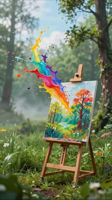 Яркие краски природы: вдохновение для художников #искусство #природа #живопись #творчество