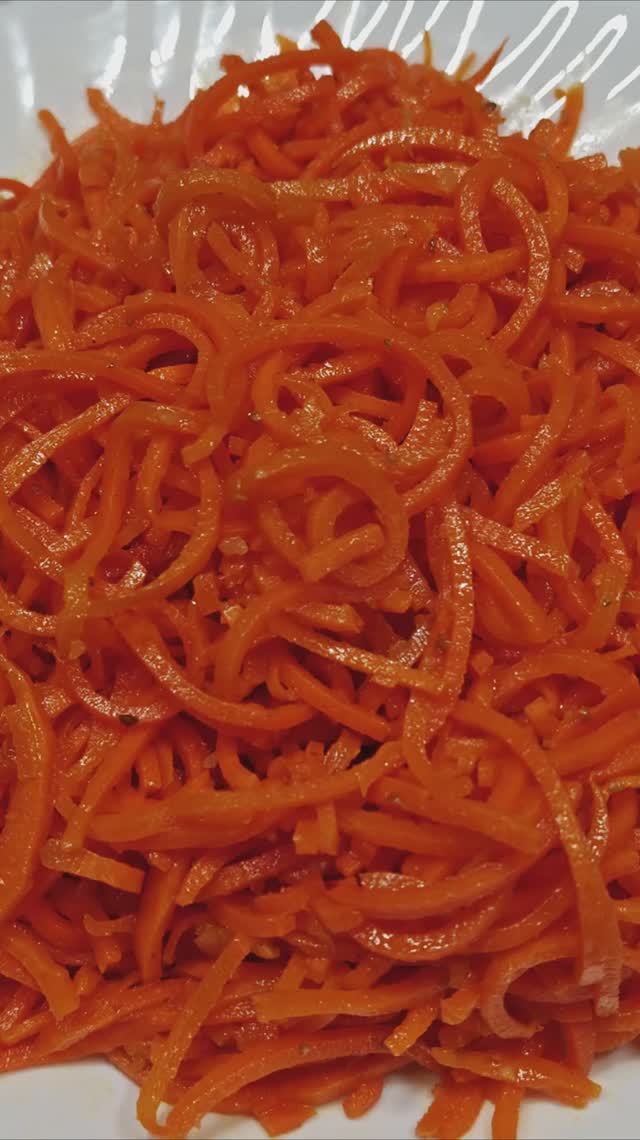 Длинная, как спагетти, с нарезкой СПИРАЛЬЮ сочная МОРКОВЬ ПО-КОРЕЙСКИ 🥕