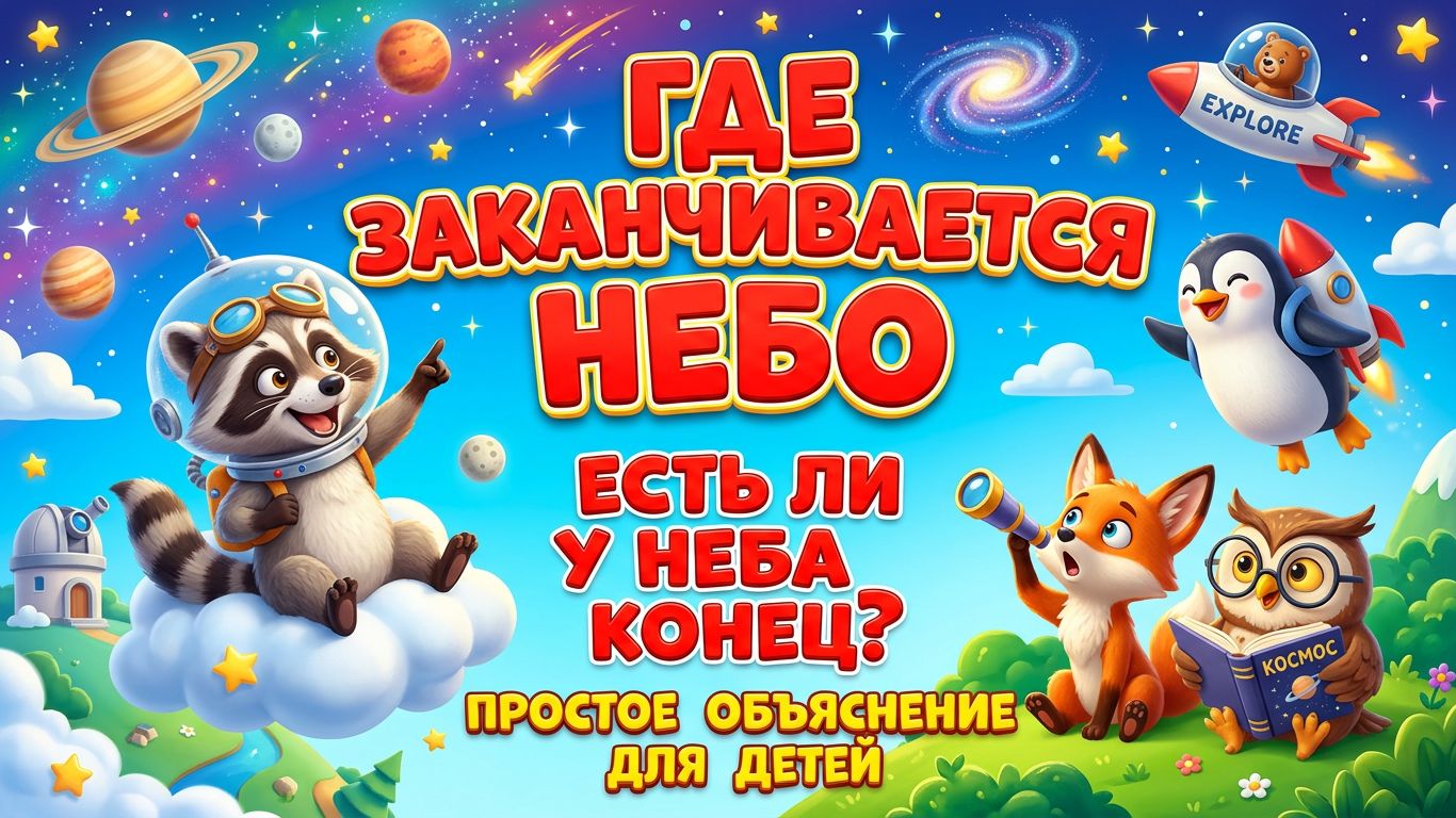 Где заканчивается небо ☁️ Есть ли у неба конец | Простое объяснение для детей