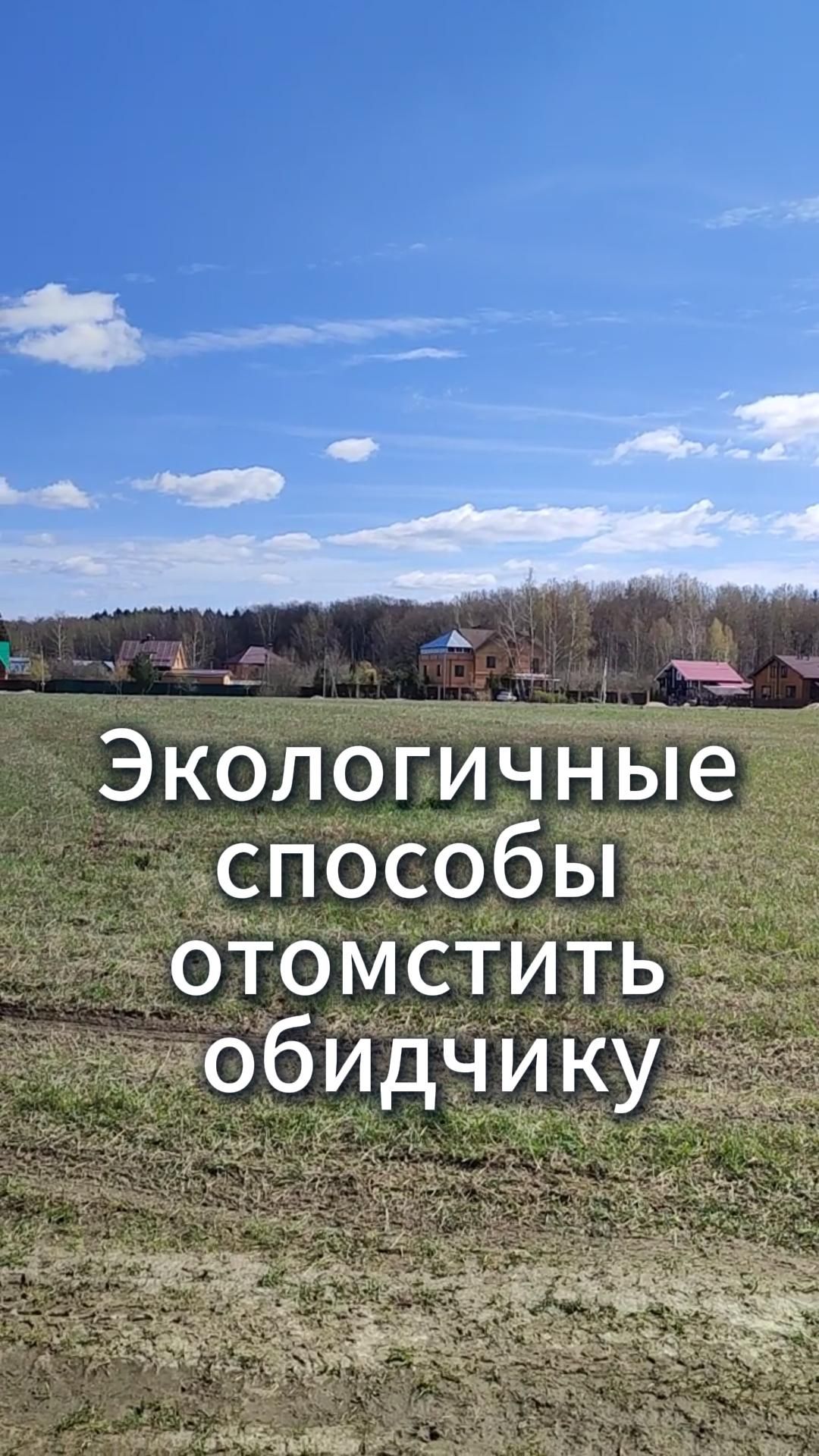 Экологичные способы отомстить обидчику
