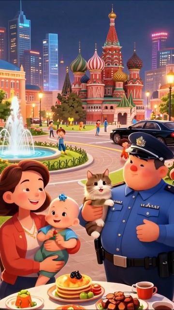 Семейный завтрак в сердце Москвы #Москва #Семья