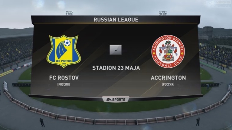 Ростов - Аккрингтон 22 тур Чемпионата России по футболу РПЛ 2020-2021 FIFA 18 PS5
