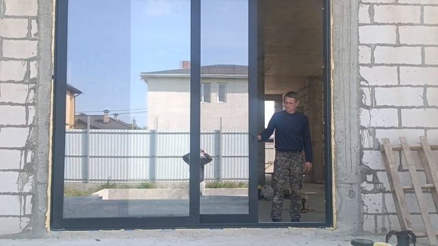 Подъёмно-сдвижные двери Алютех