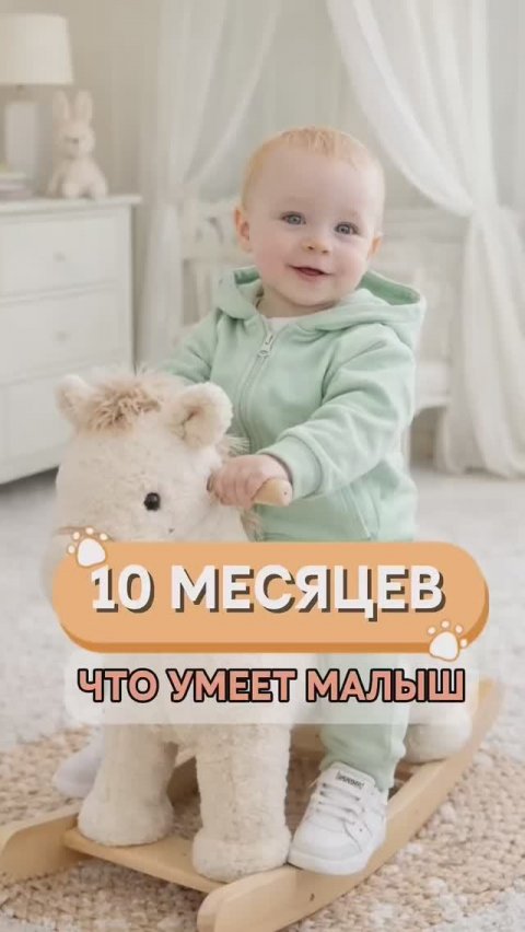 10 месяцев малышу. Навыки и умения