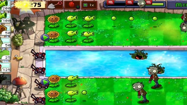 играю в зомби против растений 1 серия3
