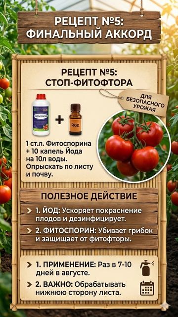 Фитофтора не пройдет 🛑 Спасаем урожай в августе
