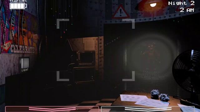 Прохожу ночи 1,2 в Five night's at Freddys.