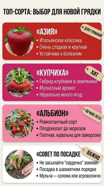🛒 ОБНОВЛЯЕМ ПЛАНТАЦИЮ ЛУЧШИЕ СОРТА 2026 🍓