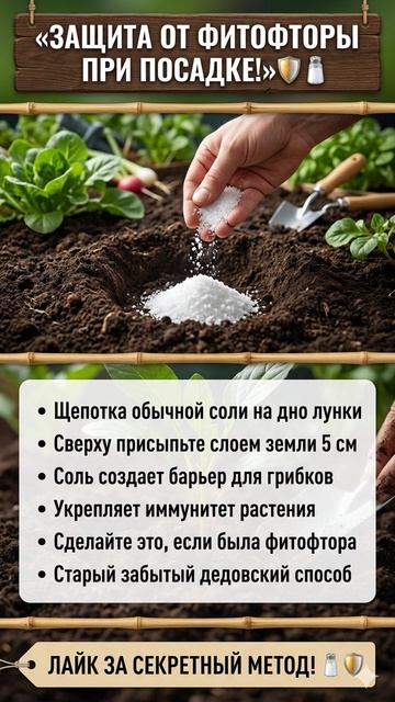 ЗАЩИТА ОТ ФИТОФТОРЫ ПРИ ПОСАДКЕ
