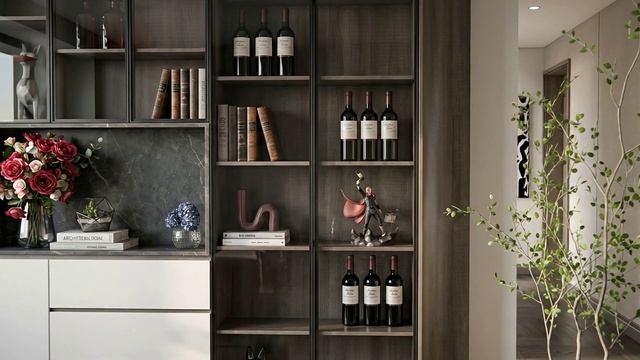 Встроенный шкаф для гостиной