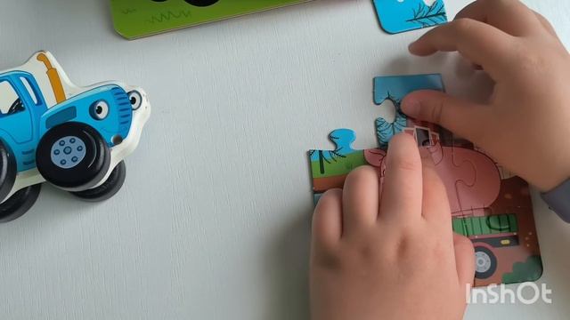 СИНИЙ ТРАКТОР/ПО ПОЛЯМ /ПАЗЛЫ