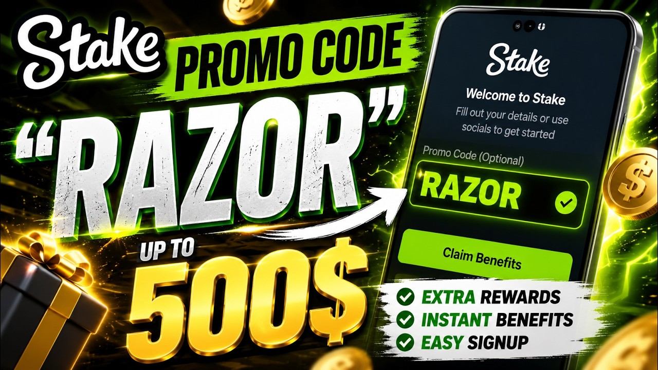 Stake Promo Code “RAZOR” 2026 | Best Rewards For New Users