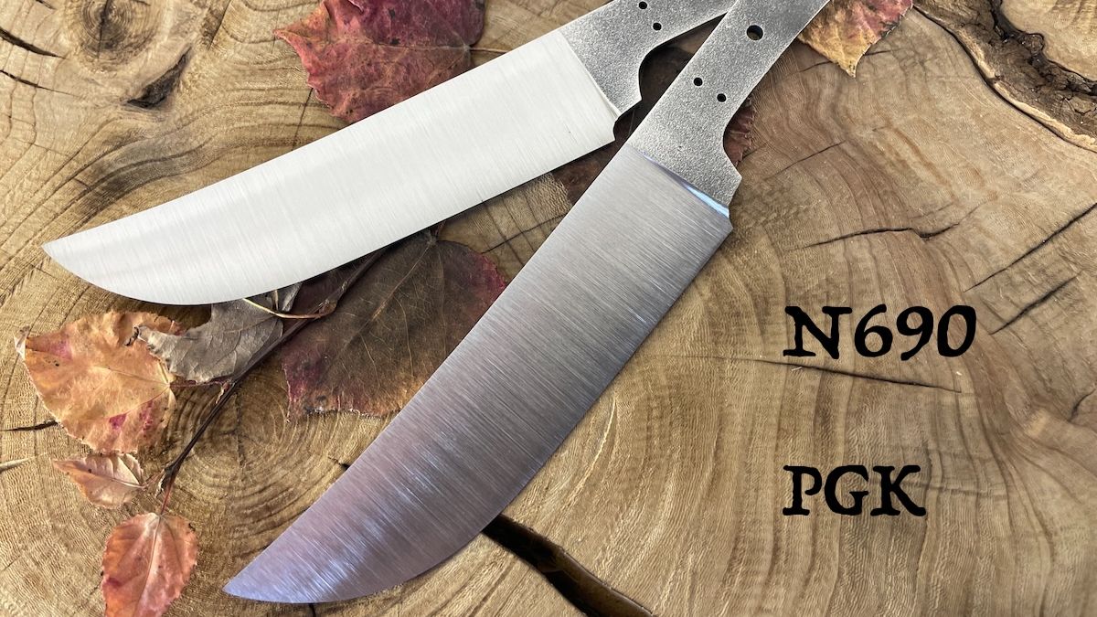 Клинки ножей Пчак N690 и PGK