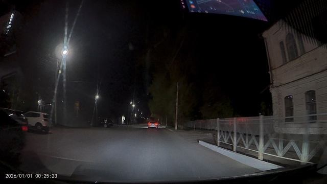 Пример записи ночью с видео регистратора UDARNO R30S — Ночью