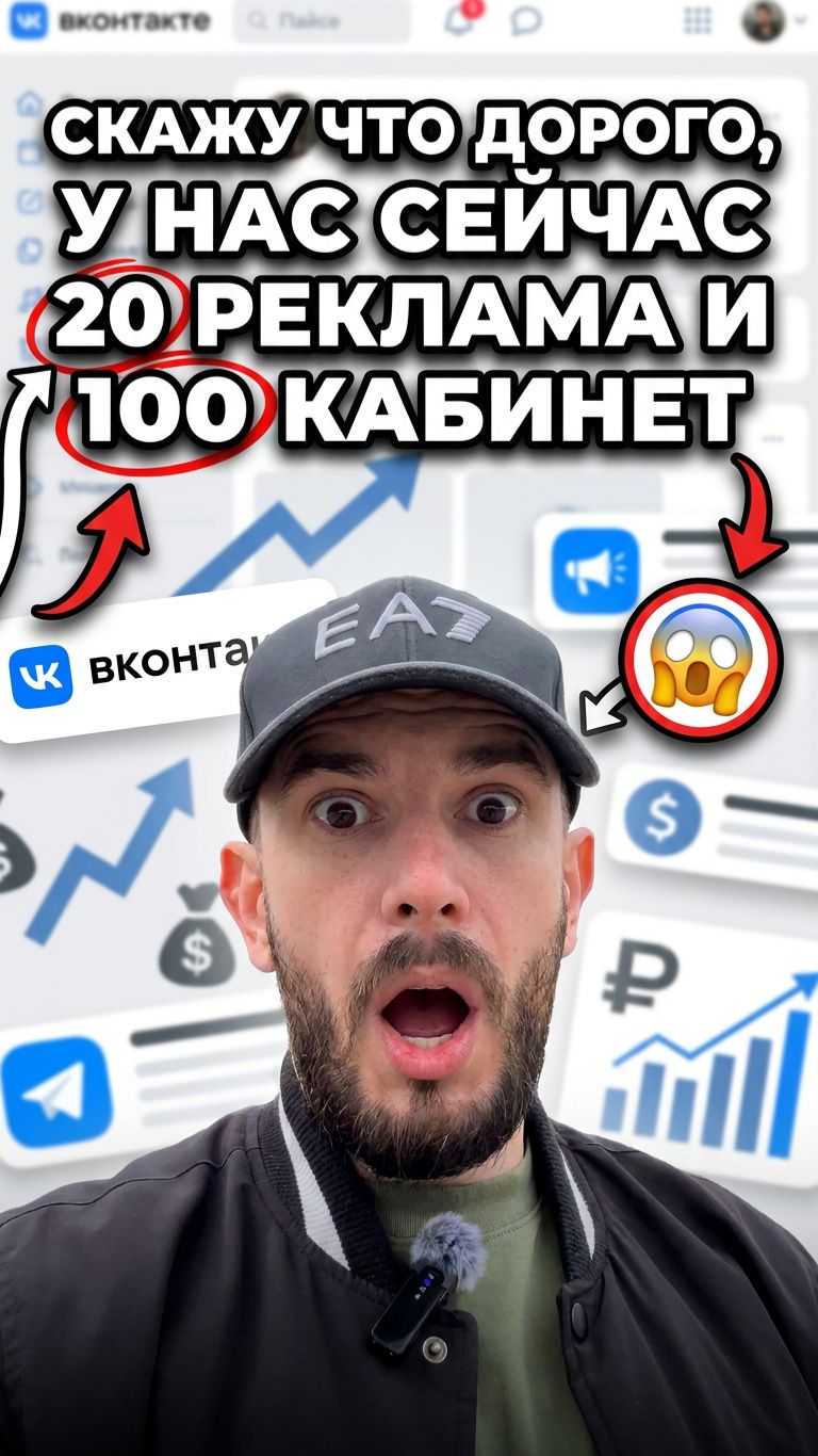 Скажу, что дорого у нас сейчас 20 реклама и 100 кабинет