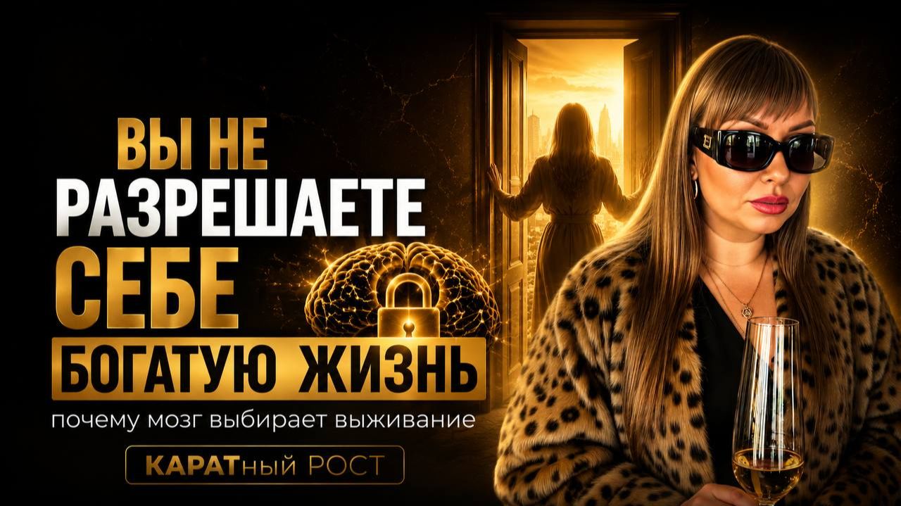 Вы не разрешаете себе богатую жизнь. КАРАТный РОСТ