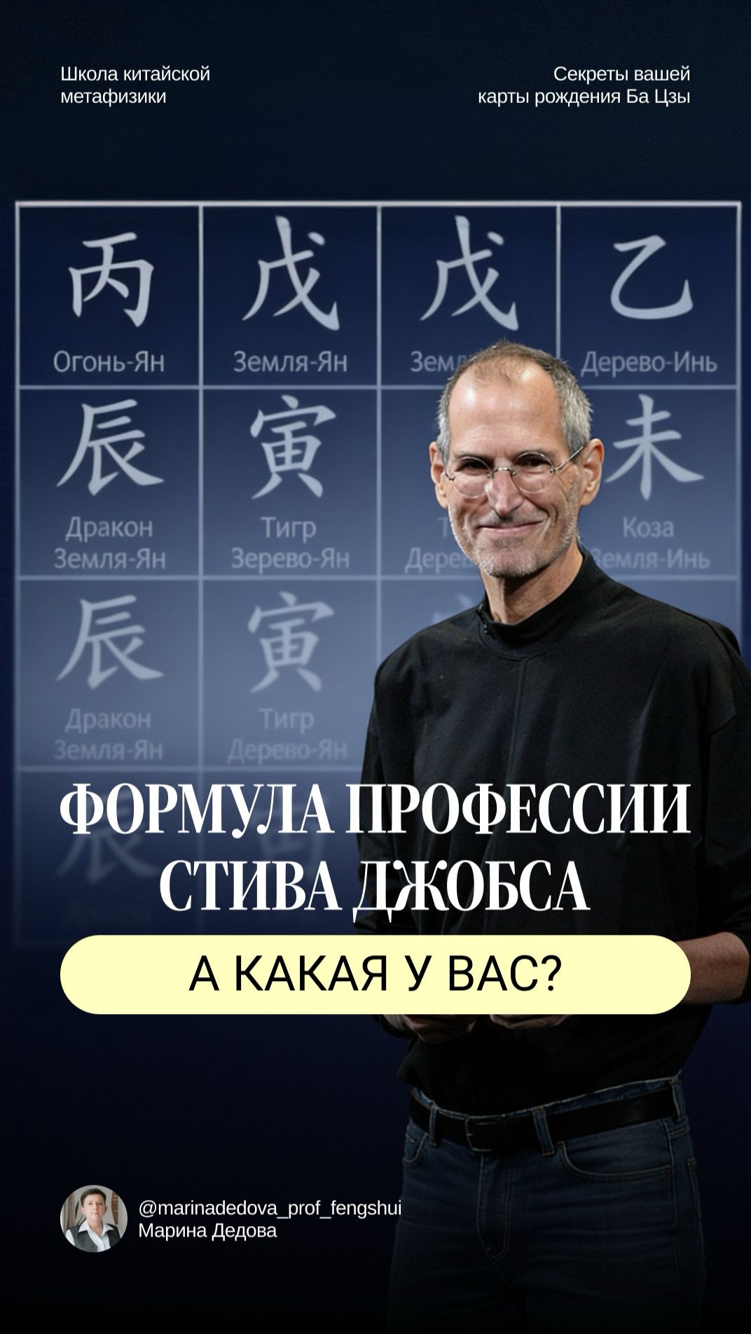 Формула профессии Стива Джобса. А какая у вас?