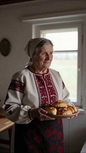 Тепло домашних традиций: бабушка с пирожками #бабушка #пирожки #традиции #доброта