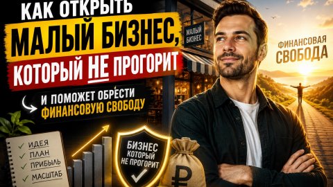 Как открыть бизнес, который НЕ ПРОГОРИТ — и выйти на финансовую свободу