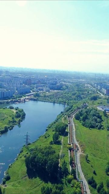 FPV дальнолёт озеро в городе