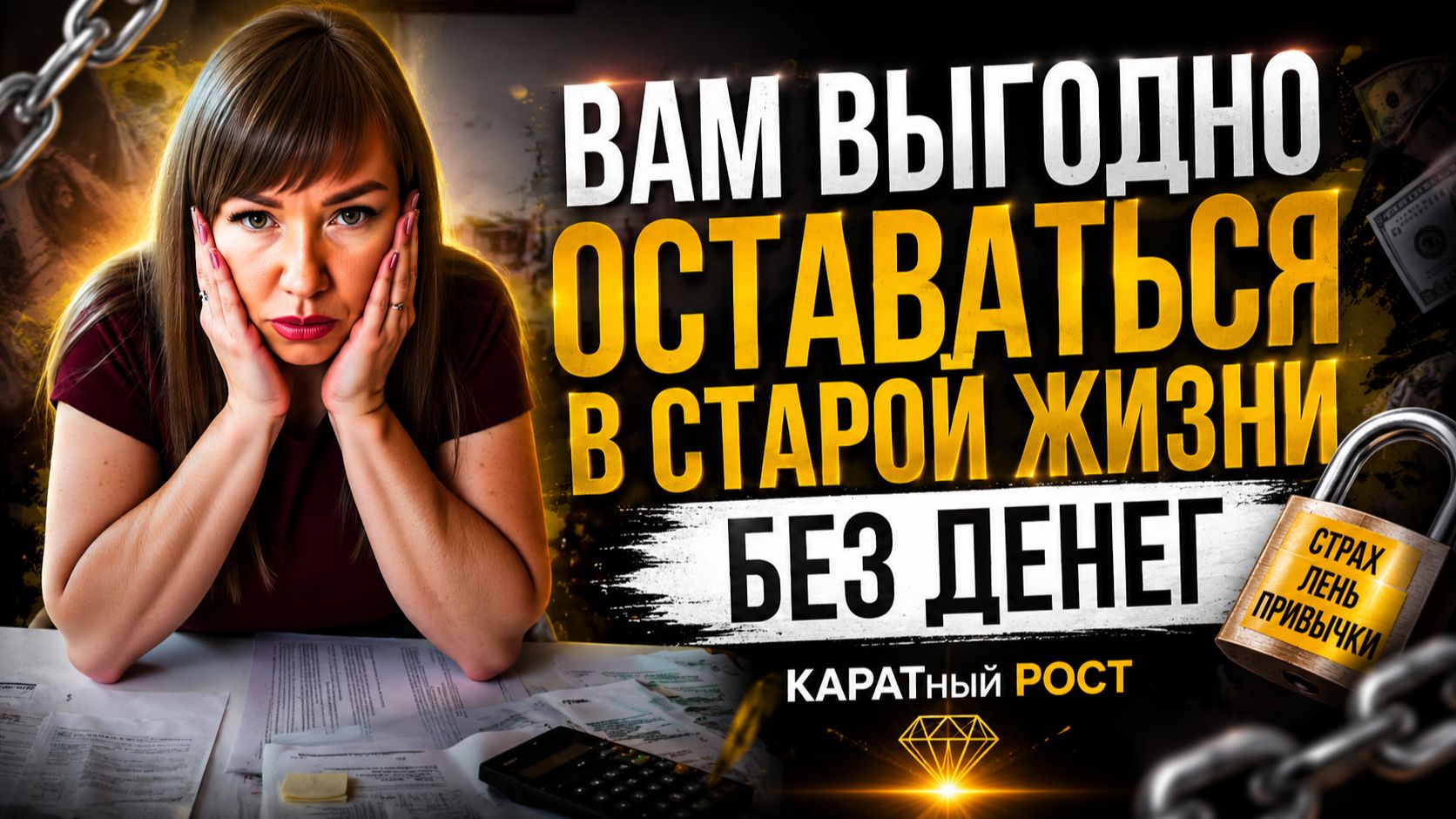 Вам выгодно оставаться в старой жизни без денег. КАРАТный РОСТ