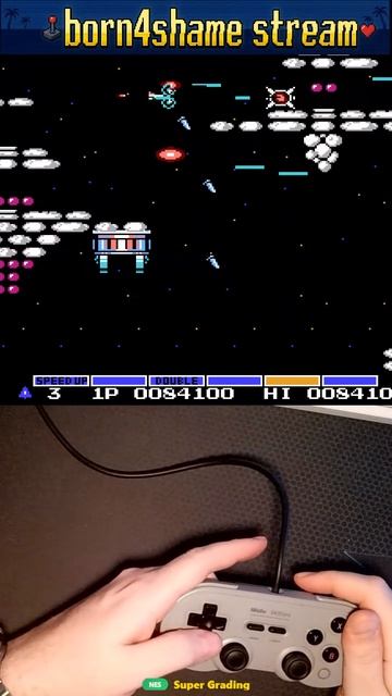 КОСМИЧЕСКИЙ АД НА ТУРБО-СКОРОСТИ! 🚀💥 Super Gradius: Марафон 72 в 1 #shorts  #nes #gradius #retro
