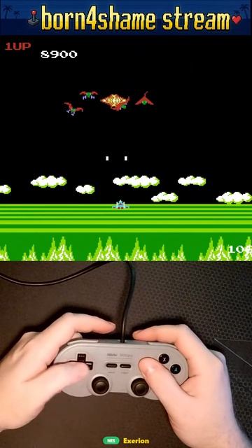 КОСМИЧЕСКИЙ ДРИФТ В ОБЛАКАХ! 🛸💨 Легендарная Exerion: Марафон 72 в 1 #shorts  #nes #retro #exerion