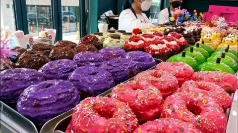Как делают пончики в Корее. Топ 5 самых красивых пончиков в Корее