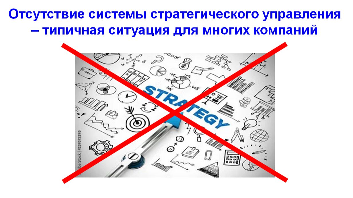 Отсутствие системы стратегического управления – типичная ситуация для многих российских компаний