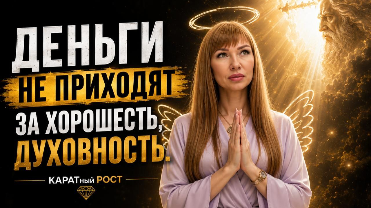 Деньги не приходят за хорошесть, духовность. КАРАТный РОСТ