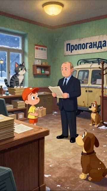 Печальное будущее: детская пропаганда и её последствия #пропаганда #простоквашино #детям