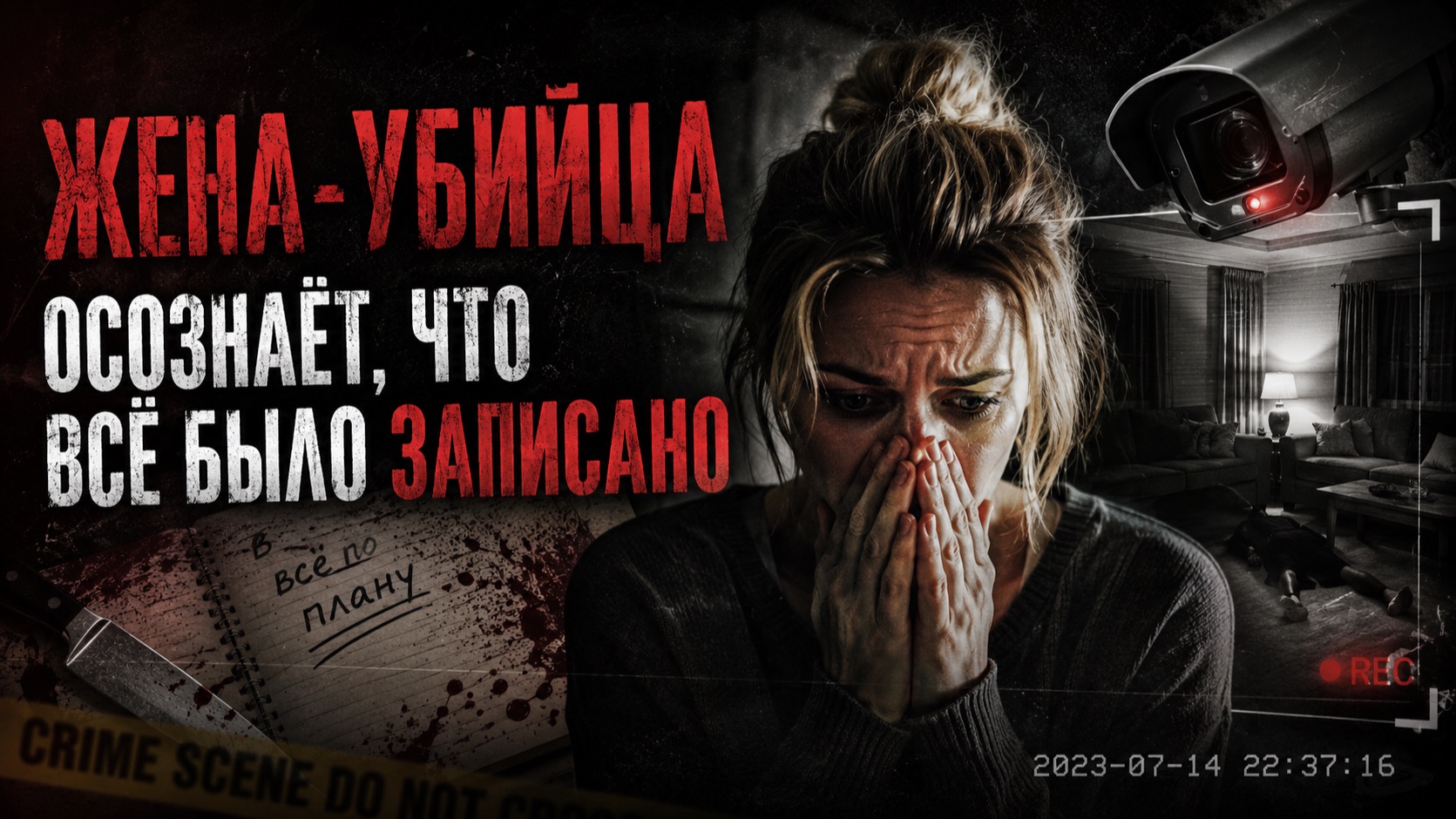 Жена-убийца осознаёт, что всё было записано