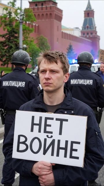 Безмолвный протест против безумия войны #протест #свободаслова