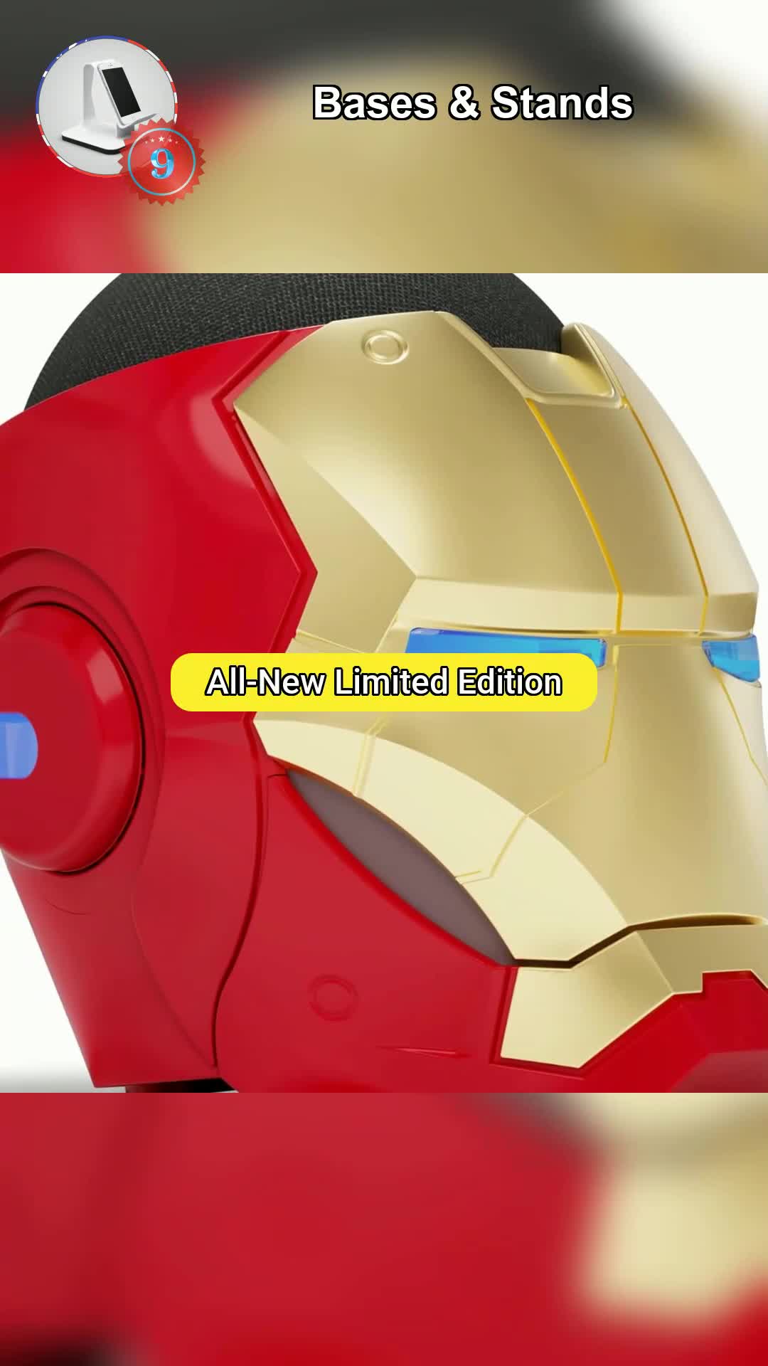 9⃣All-New Limited Edition, Marvel Iron Man Stand For Amazon Echo Dot (4th & 5th Generations). Dev...