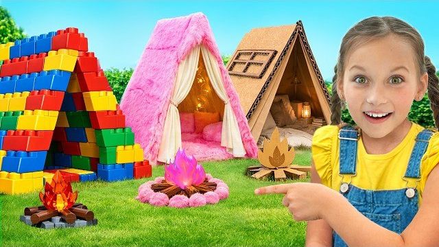 Дети учатся поддерживать друг друга и делить игровые домики — Забавные истории для детей