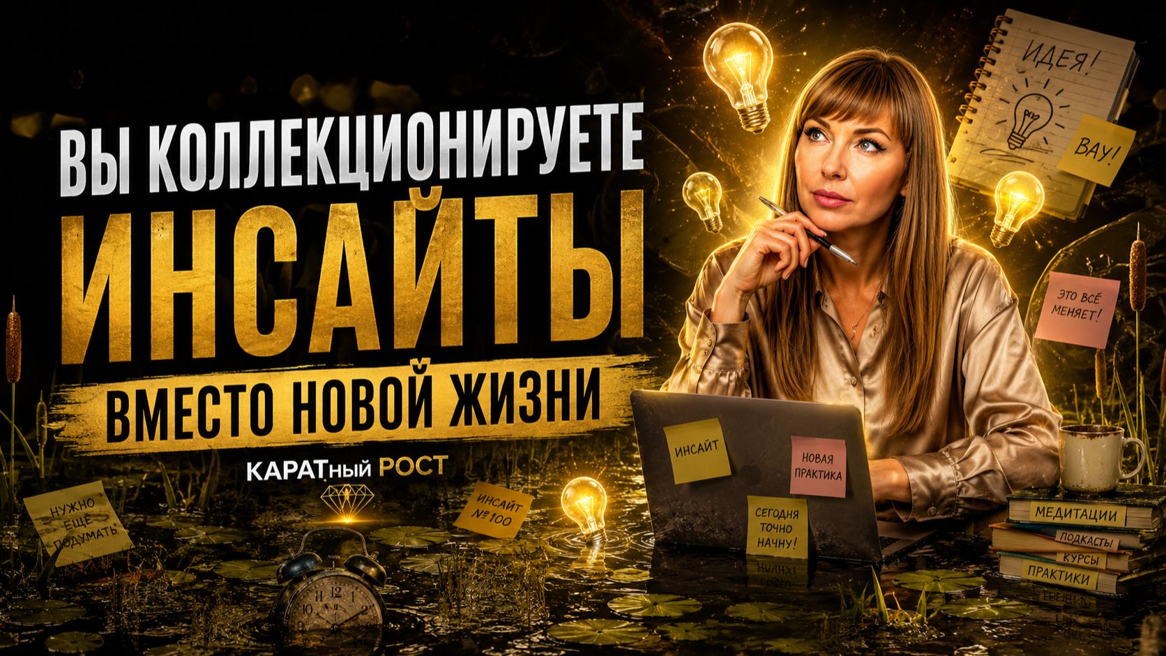Вы коллекционируете инсайты вместо новой жизни. КАРАТный РОСТ