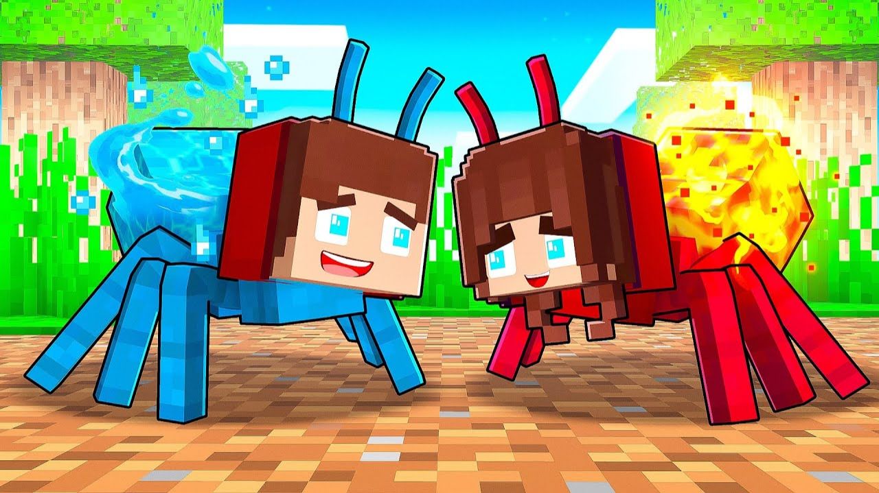 JJ Fire ANT и JJ’s Girl Water ANT — Love Story — Майзен Майнкрафт Анимация