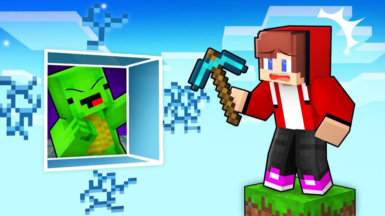 Майки ловит Джей-Джея в FAKE Minecraft — Maizen Minecraft Animation