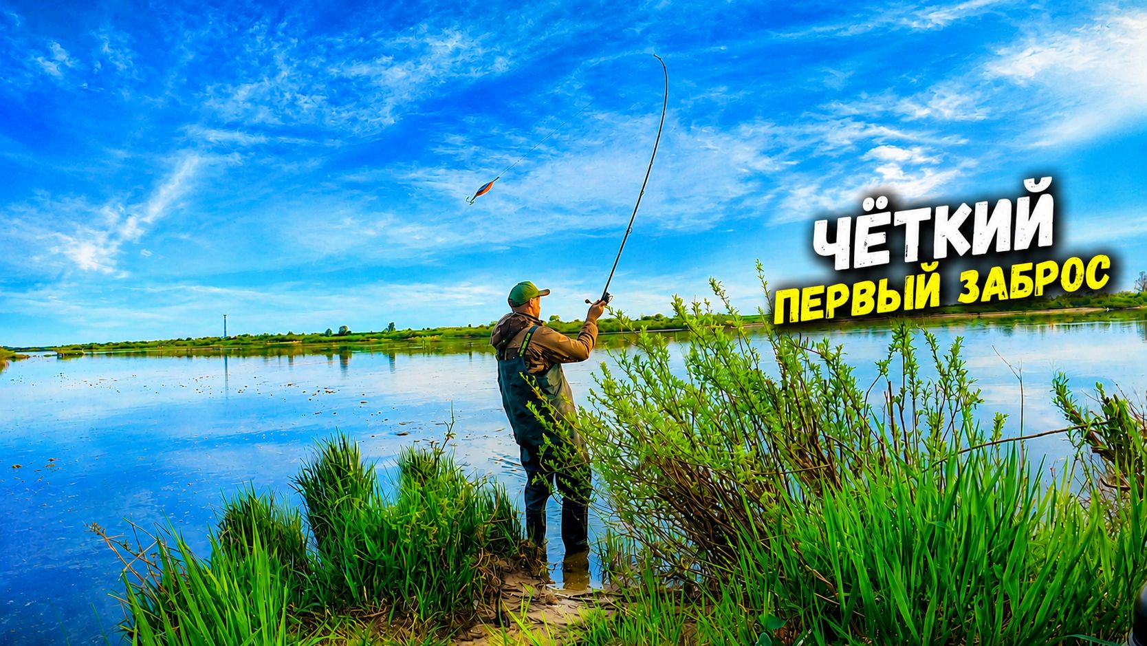 С ПЕРВОГО ЗАБРОСА - И СРАЗУ РЫБА!