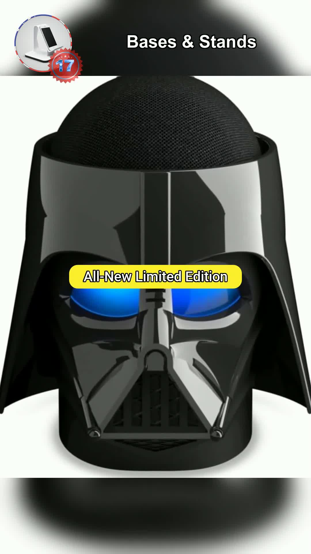 1⃣7⃣All-New Limited Edition, Star Wars Darth Vader Stand For Amazon Echo Dot (4th & 5th Generation)
