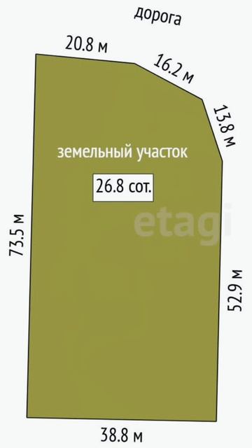 Большой земельный участок в пригороде Тюмени
