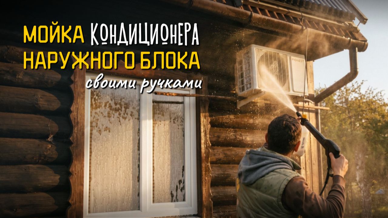 Мойка наружного блока кондиционера: просто и быстро 🧼