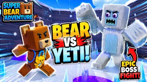 SUPER BEAR ADVENTURE vs YETI! #game #mobilegame #superbearadventure #gaming #android