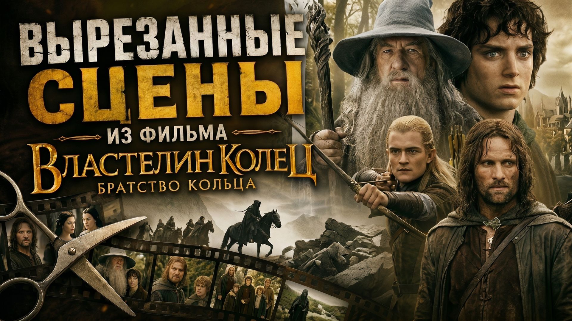 ВЫРЕЗАННЫЕ СЦЕНЫ ИЗ ФИЛЬМА ВЛАСТЕЛИН КОЛЕЦ: БРАТСТВО КОЛЬЦА