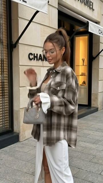 Рубашка в клетку с воланами  арт WB: 619699358