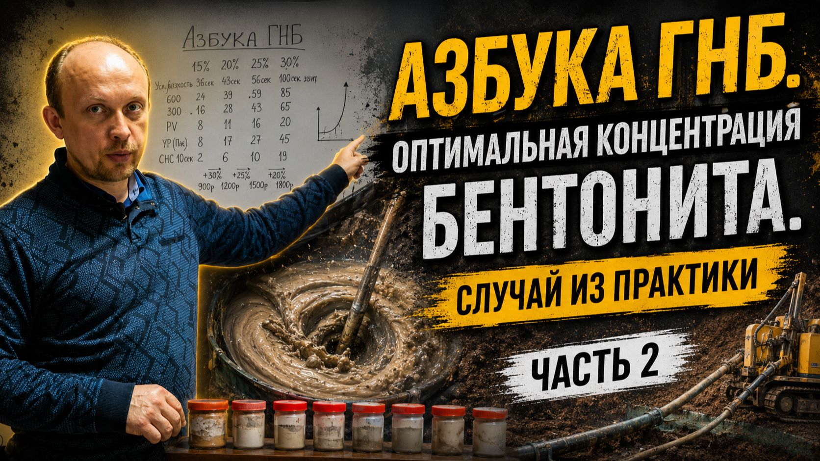 Азбука ГНБ. Оптимальная концентрация бентонита. Часть 2. Случай из практики!