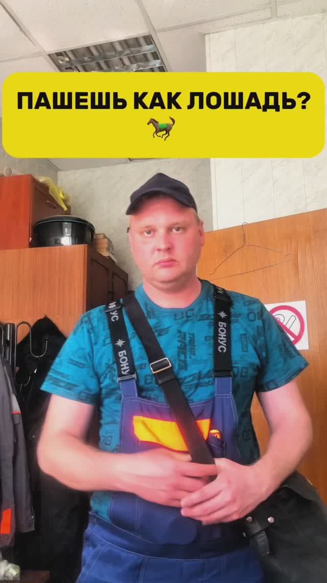 Пашешь как лошадь